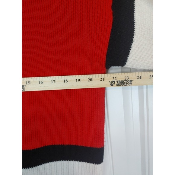 Vtg Essence Cardigan Sweater Women's Sm Colorblock 80's Grannycore Oversized USA - Picture 3 of 5